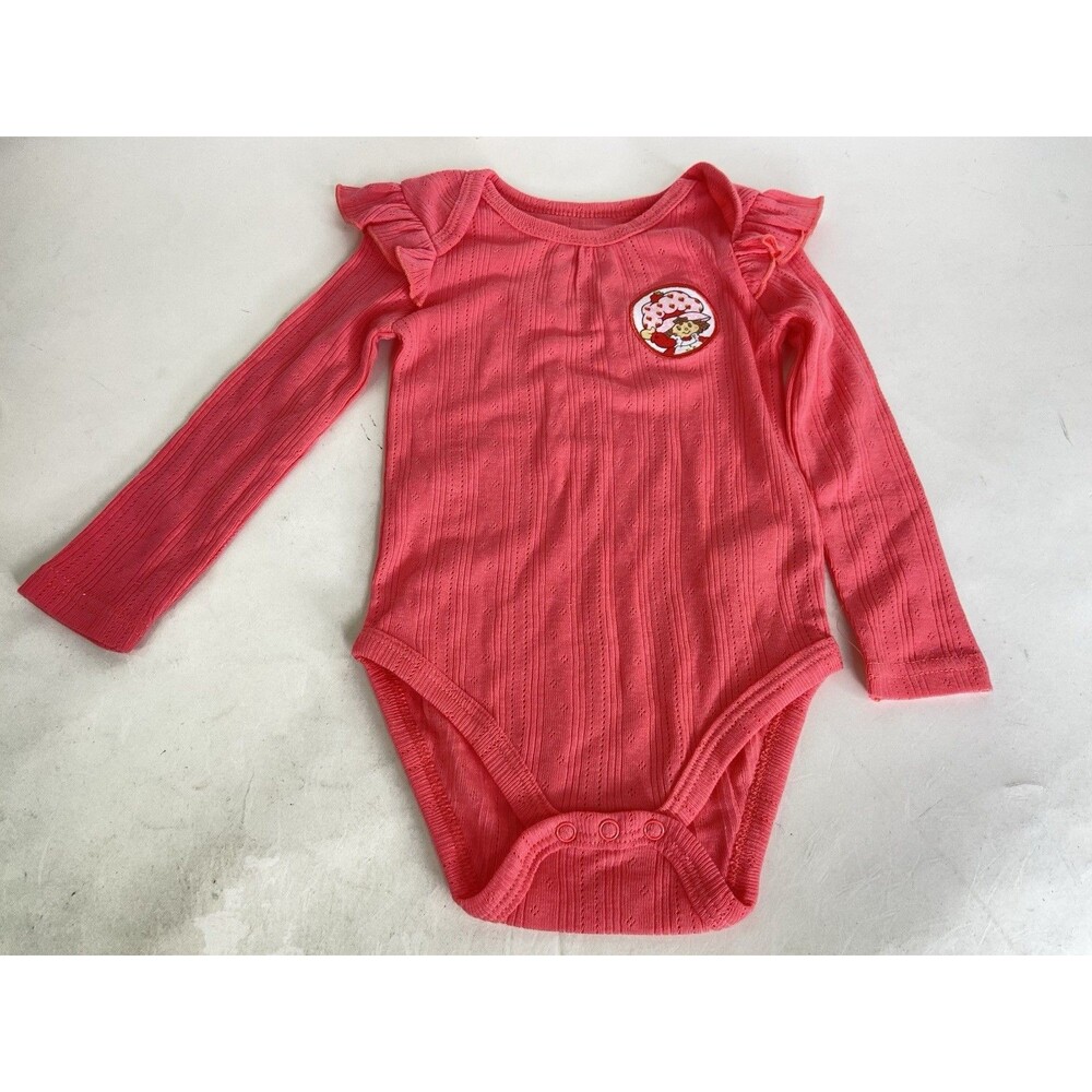 Strawberry Shortcake One Piece Bodysuit Pink Baby Girls Size 18 Months